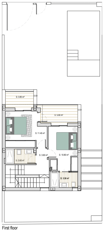 Floor plan for Villa ref 4378 for sale in LOS ALCAZARES Spain - Murcia Dreams