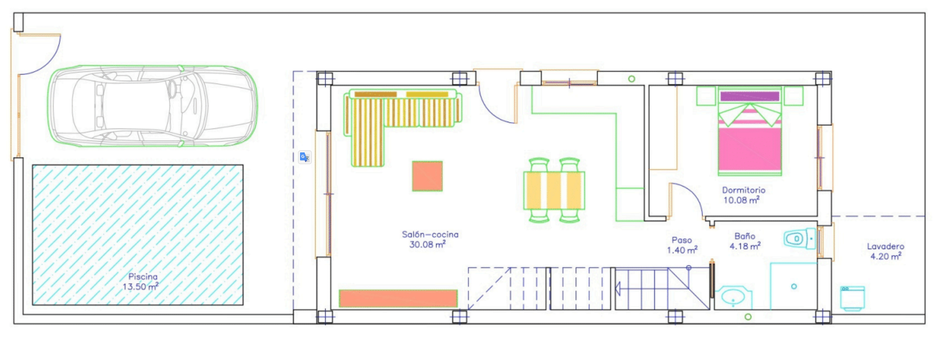 Floor plan for Villa ref 4383 for sale in SAN PEDRO DEL PINATAR Spain - Murcia Dreams