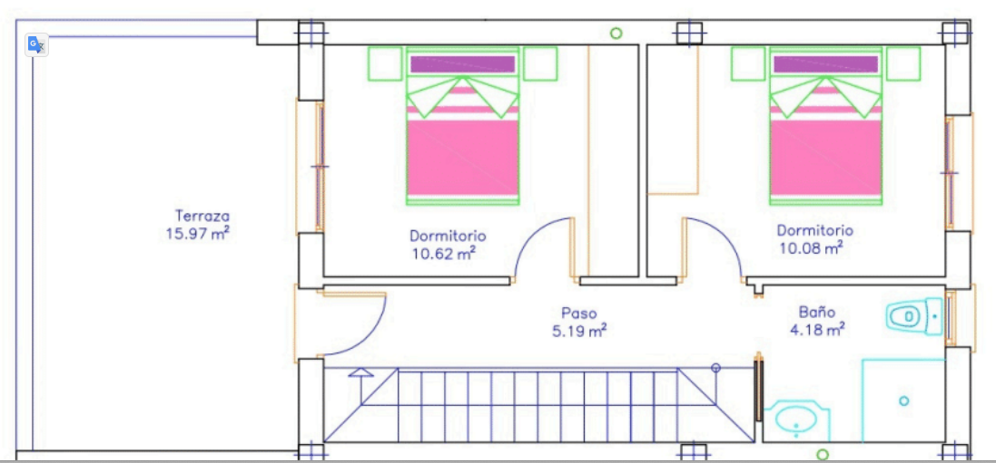 Floor plan for Villa ref 4383 for sale in SAN PEDRO DEL PINATAR Spain - Murcia Dreams