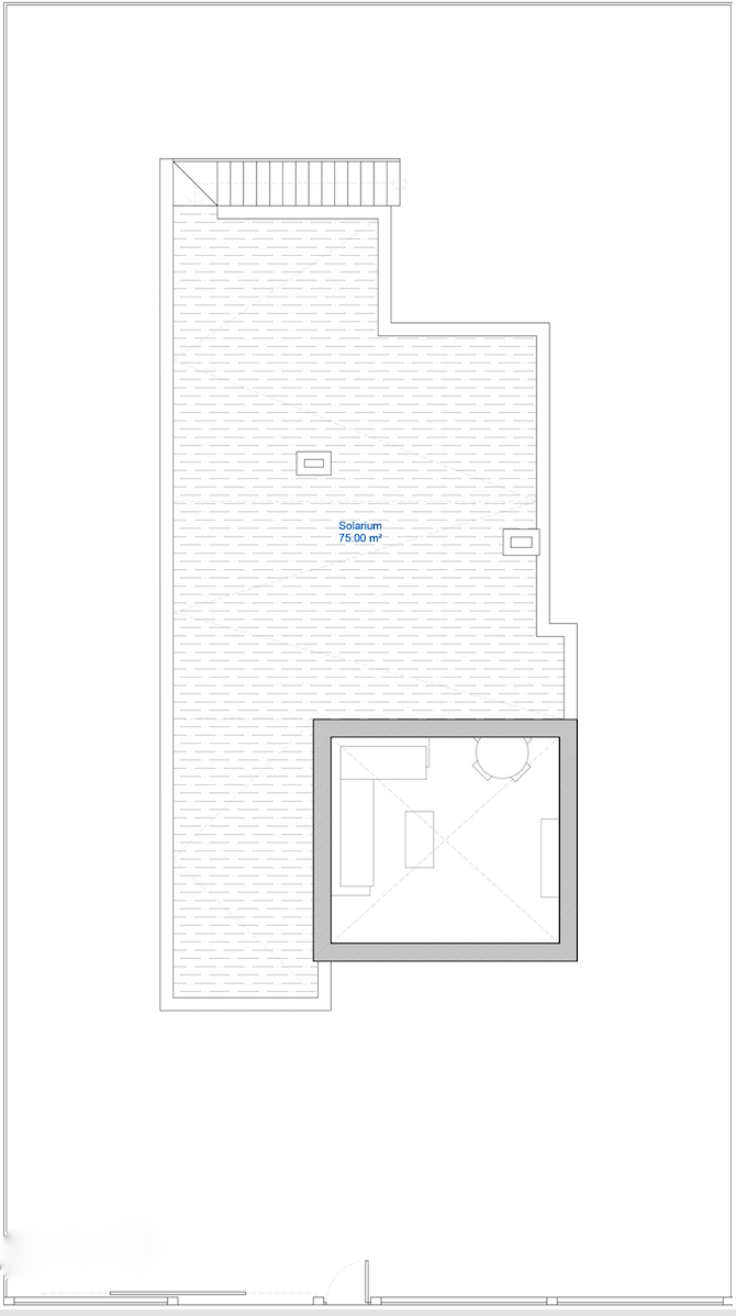 Plan piętra dla Villa ref 3832 dla sale w LOS ALCAZARES Hiszpania - Murcia Dreams