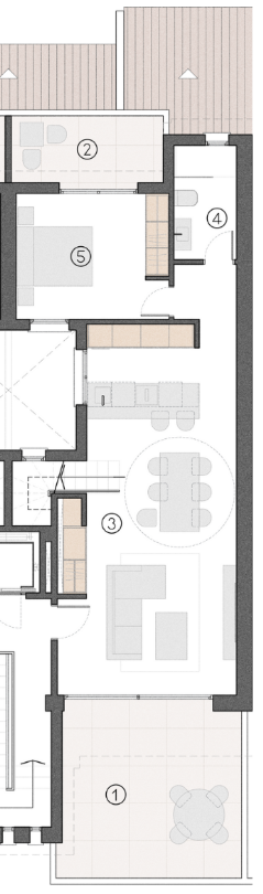 Floor plan for Apartment ref 4399 for sale in LOS ALCAZARES Spain - Murcia Dreams