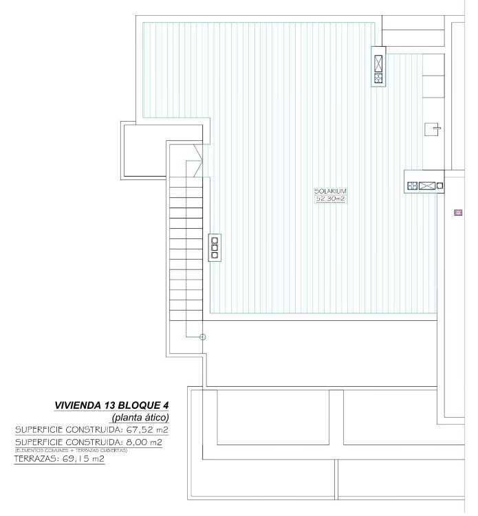 Plan piętra dla Apartment ref 4191 dla sale w SANTA ROSALIA LAKE AND LIFE RESORT Hiszpania - Murcia Dreams