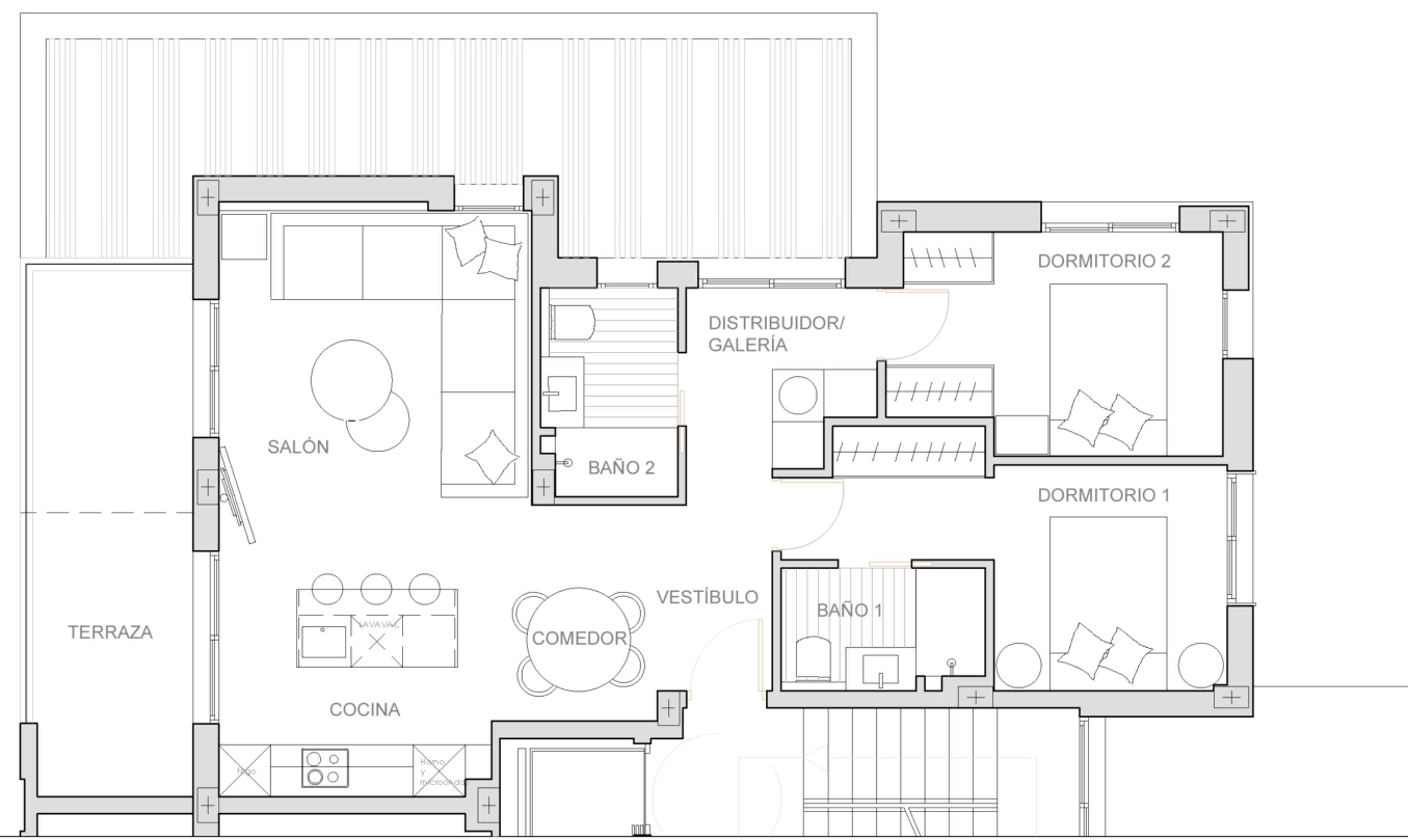 Plan piętra dla Apartment ref 4228 dla sale w SANTA ROSALIA LAKE AND LIFE RESORT Hiszpania - Murcia Dreams