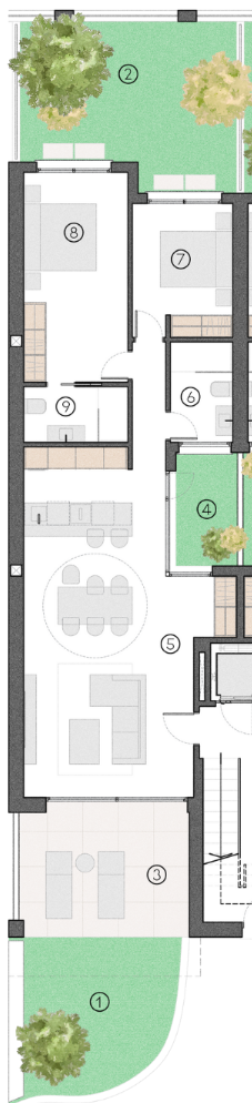 Plan piętra dla Apartment ref 4276 dla sale w LOS ALCAZARES Hiszpania - Murcia Dreams
