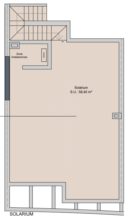 Plan piętra dla Apartment ref 4301 dla sale w LOS ALCAZARES Hiszpania - Murcia Dreams