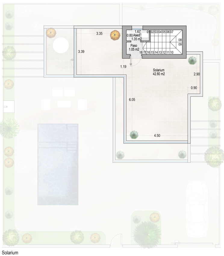 Floor plan for Luxury Villa ref 4002 for sale in Santa Rosalía Spain - Murcia Dreams
