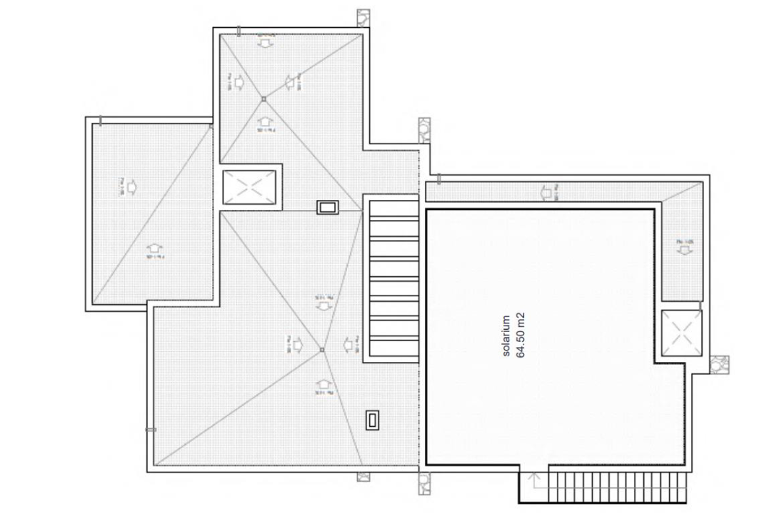 Plan piętra dla Villa ref 4308 dla sale w SANTA ROSALIA LAKE AND LIFE RESORT Hiszpania - Murcia Dreams