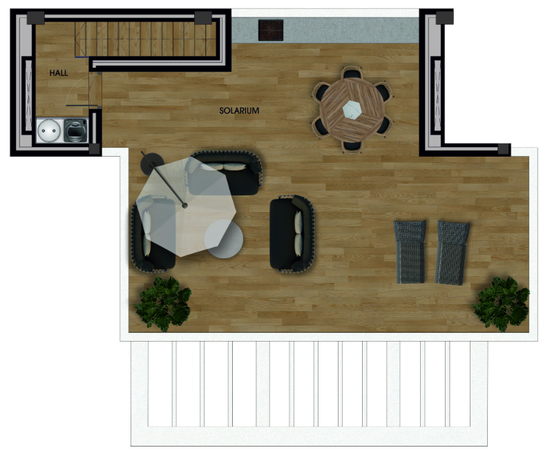 Plan piętra dla Apartment ref 4323 dla sale w LOS ALCAZARES Hiszpania - Murcia Dreams