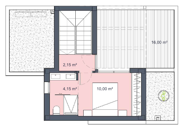 Plan piętra dla Villa ref 4346 dla sale w SANTA ROSALIA LAKE AND LIFE RESORT Hiszpania - Murcia Dreams