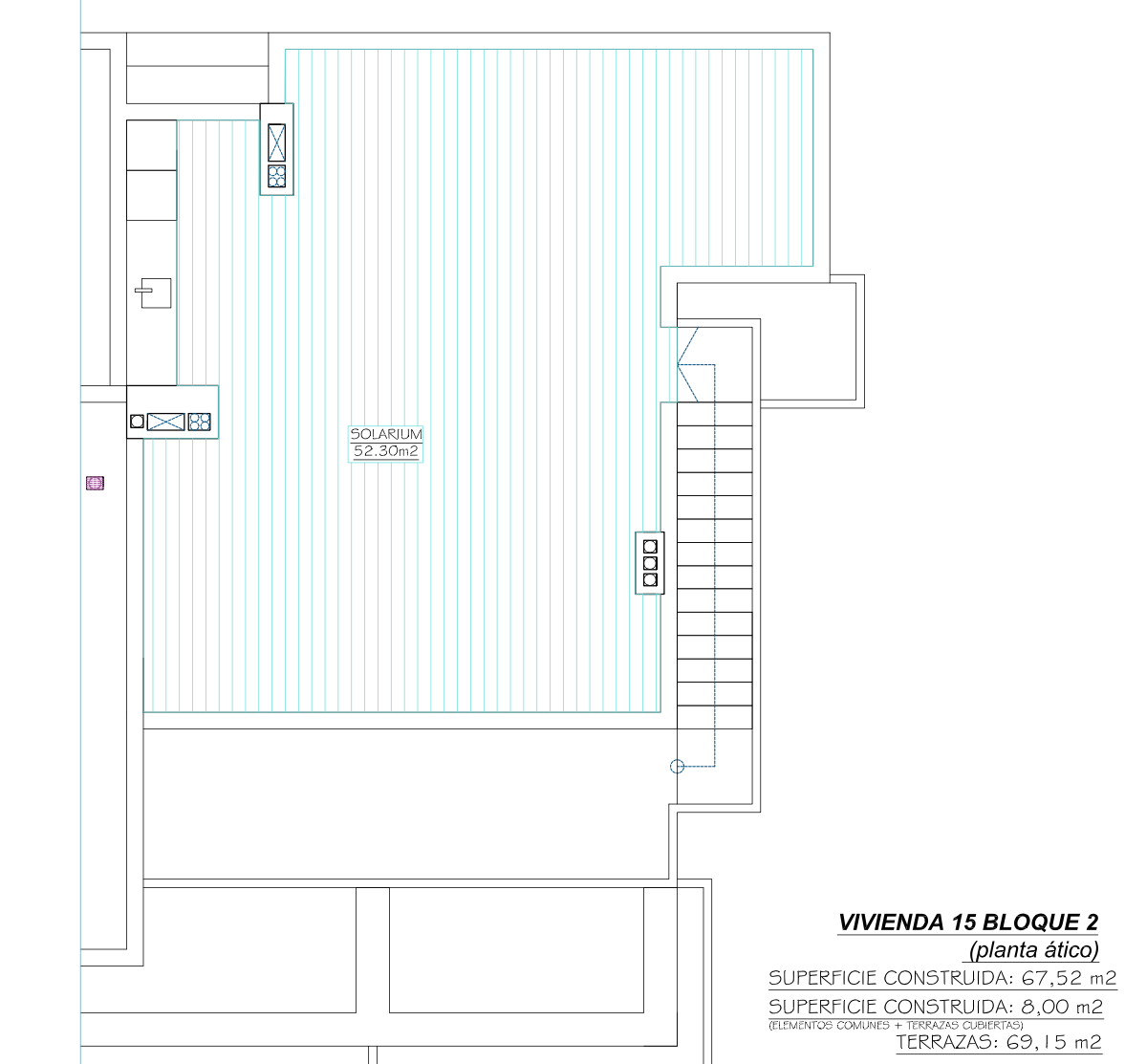 Plan piętra dla Apartment ref 3788 dla sale w Santa Rosalia Lake And Life Resort Hiszpania - Murcia Dreams