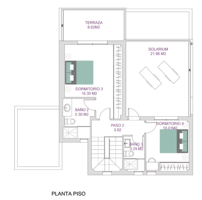 Floor plan for Villa ref 4096 for sale in RODA GOLF Spain - Murcia Dreams