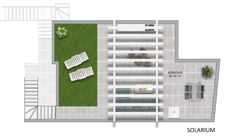 Floor plan for Apartment ref 4134 for sale in PILAR DE LA HORADADA Spain - Murcia Dreams