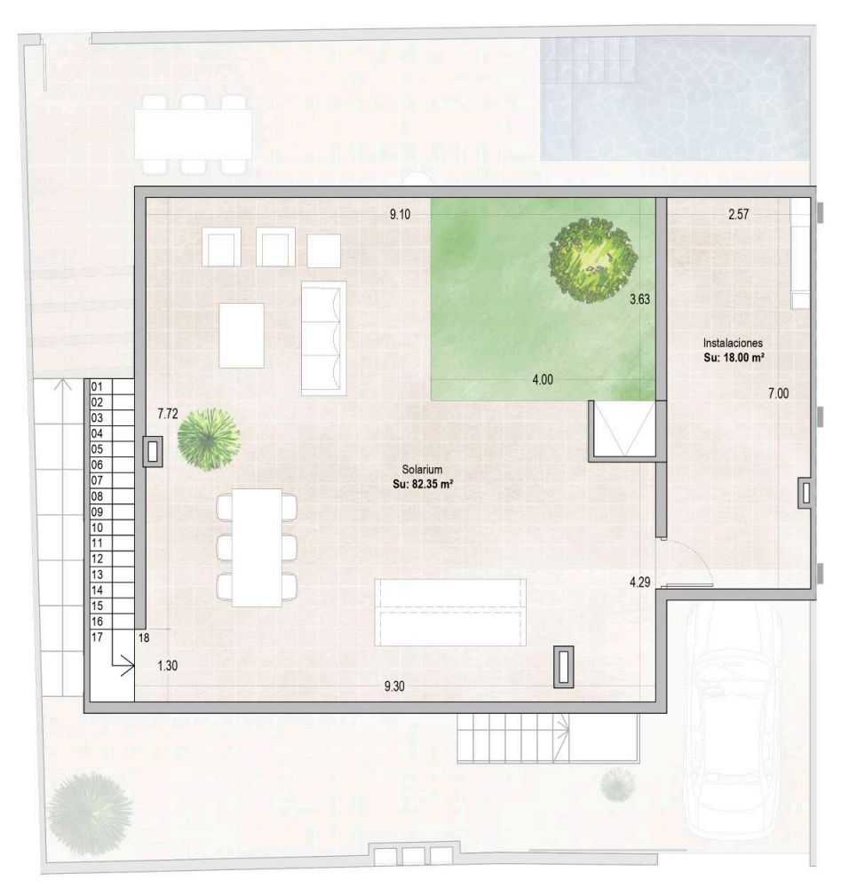 Floor plan for Villa ref 4138 for sale in SUCINA Spain - Murcia Dreams