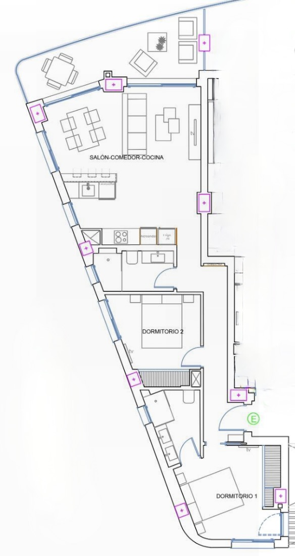 Grundriss für Wohnung ref 4368 für sale in MAR MENOR (SOUTH) Spanien - Murcia Dreams