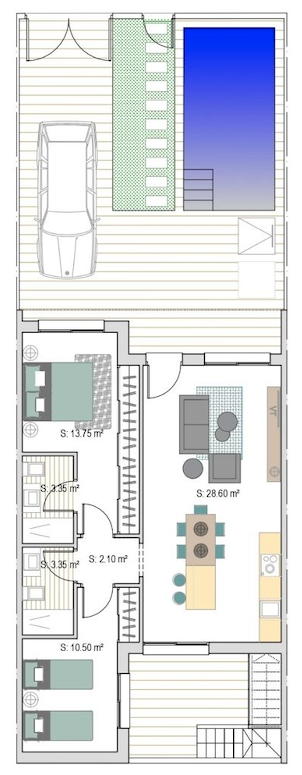 Floor plan for Villa ref 3799 for sale in SAN JAVIER Spain - Murcia Dreams